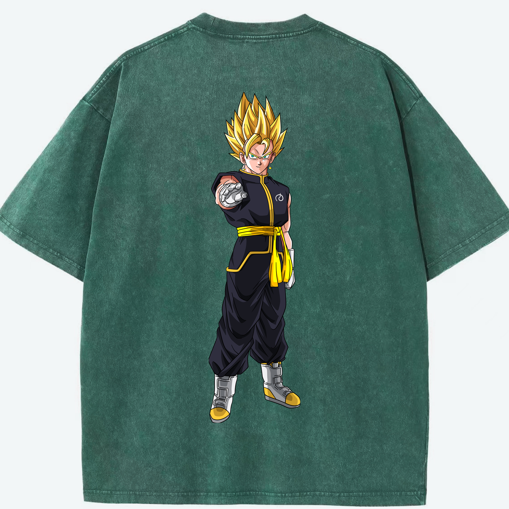 （画像用） ドラゴンボール ベジット DRAGON BALL Vegetto 綿100% ヴィンテージ風 半袖Tシャツ（背面プリント）